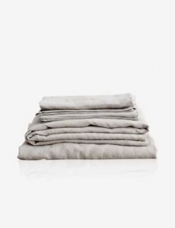 European Flax Linen Sheet Set By Cultiver 36 European Flax Linen Sheet Set By Cultiver -Household Furnishing Store cultiver linen bedding smoke grey sheet set 1 1
