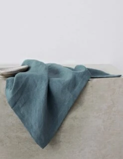 Linen Table Napkins (Set Of 4) By Cultiver -Household Furnishing Store cultiver linen table napkins set of 4 bluestone 1