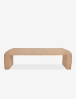 Tate Bench -Household Furnishing Store curved bench buff como 1
