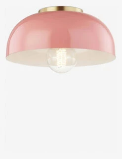 Dea Semi-Flush Mount Light -Household Furnishing Store dea semi flush mount aged brass and pink 1 1 1564991625 1 500x650 crop center.progressive d8c15bb4 fda2 4feb 9104 c05dc43ba6e7