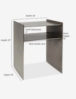 Denice Nightstand 7 Denice Nightstand -Household Furnishing Store denice silver
