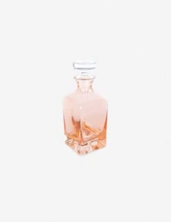 Decanter By Estelle Colored Glass -Household Furnishing Store ecdecanterblushpink501 2
