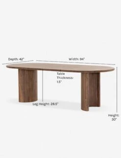 Gilda Oval Dining Table -Household Furnishing Store gilda oval dining table d1234588 75ff 4eb2 8d6b 4fc40b2aa683
