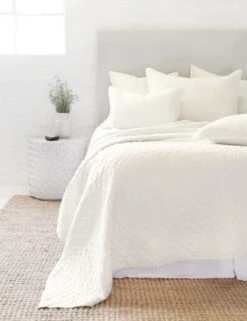 Hampton Quilted Sham By Pom Pom At Home 15 Hampton Quilted Sham By Pom Pom At Home -Household Furnishing Store hampton cream front 1 1