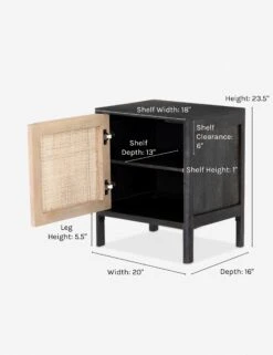 Hannah Nightstand -Household Furnishing Store hannah left nightstand black 3352f779 a7c7 491d bfd5 c92777481839