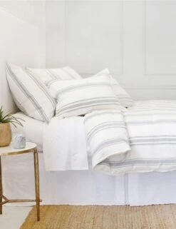 Jackson Linen Duvet By Pom Pom At Home 17 Jackson Linen Duvet By Pom Pom At Home -Household Furnishing Store jackson cream grey bed side 1 1