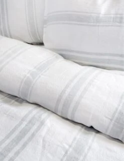 Jackson Linen Duvet By Pom Pom At Home 23 Jackson Linen Duvet By Pom Pom At Home -Household Furnishing Store jackson white ocean detail