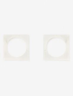Modernist Napkin Ring Set 10 Modernist Napkin Ring Set -Household Furnishing Store mar10 whi napkin ring white