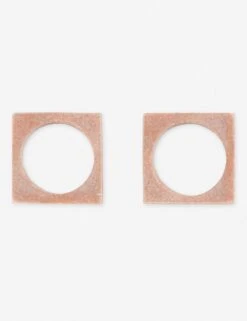 Modernist Napkin Ring Set 9 Modernist Napkin Ring Set -Household Furnishing Store mar11 pin napking ring pink