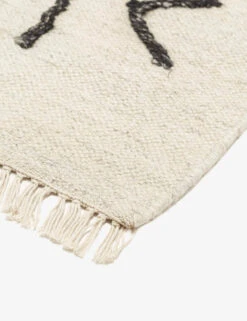 Moroccan Flatweave Rug, Black And Natural By Sarah Sherman Samuel -Household Furnishing Store moroccan flatweave black white 693 1 254a43c0 7723 4f99 b0cf 65630b93633b