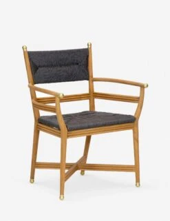 Morris & Co. Kelmscott Rush Indoor / Outdoor Dining Arm Chair -Household Furnishing Store morris co auberon rush arm chair black