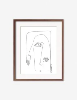 Picasso Print By Damienne Merlina -Household Furnishing Store picasso walnut frame 1
