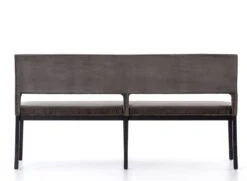 Pollie Dining Bench -Household Furnishing Store pollie dining bench washed grey velvet 1