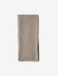 Venice Waffle Weave Throw By Pom Pom At Home -Household Furnishing Store pom pom at home venice throw taupe 1