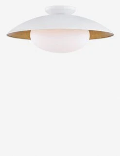 Quinn Semi-Flush Light -Household Furnishing Store quinn semi flush light opal and white lustro gold leaf