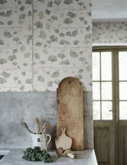 Scalamandre Ginkgo Wallpaper -Household Furnishing Store wsb00180803 rm